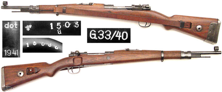 原创别人家的毛瑟二战德军少量装备的g3340步枪比98k还短一截
