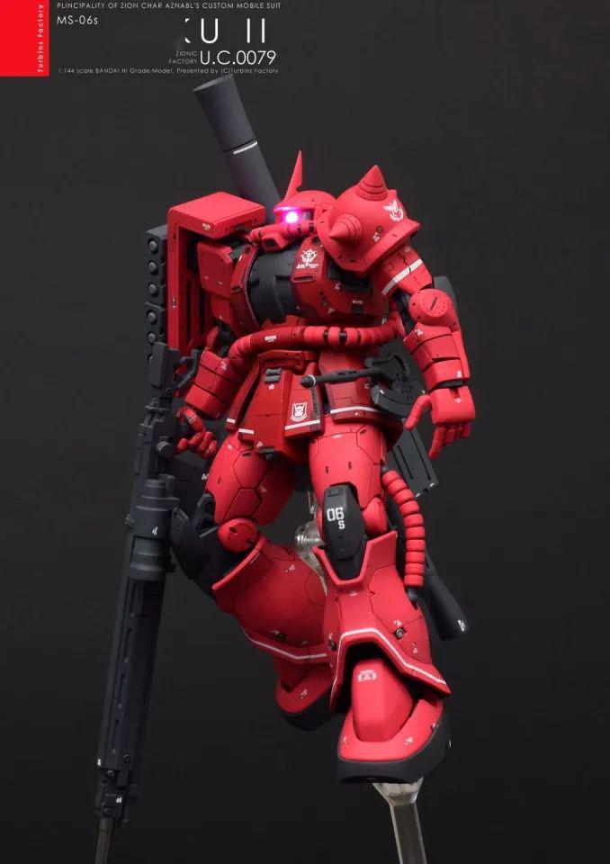 [小t高达秀]hg ms-06s夏亚专用扎古ii -the orizin