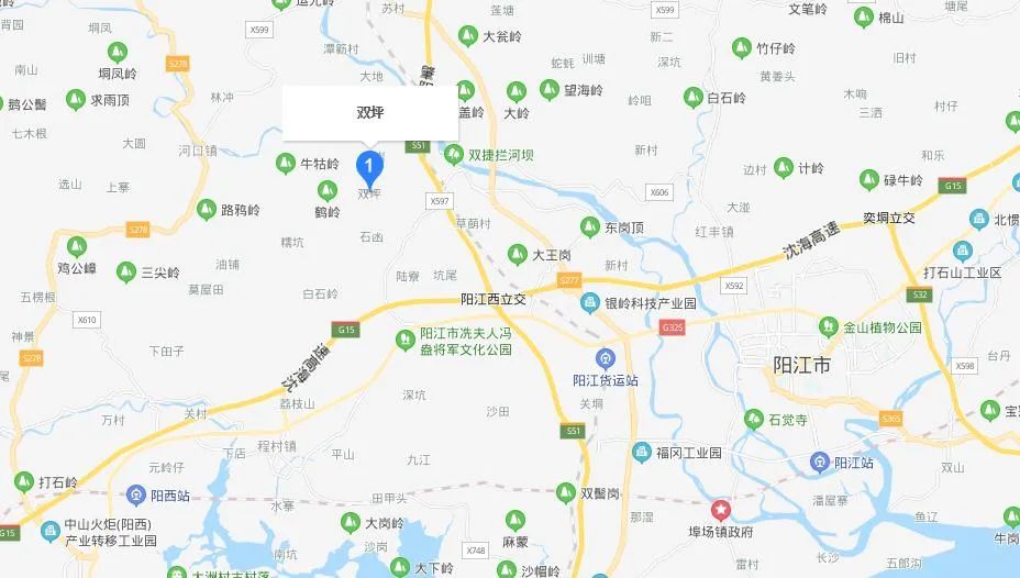 并以双坪场址为主推场址, 重点进行研究分析场址位于阳江市江城区