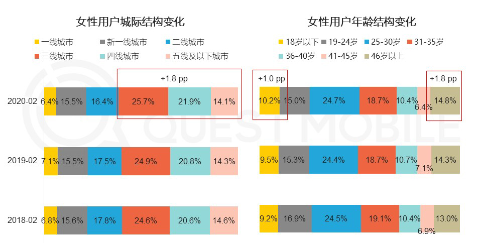 2020年网上购物的女性群体增长至446亿