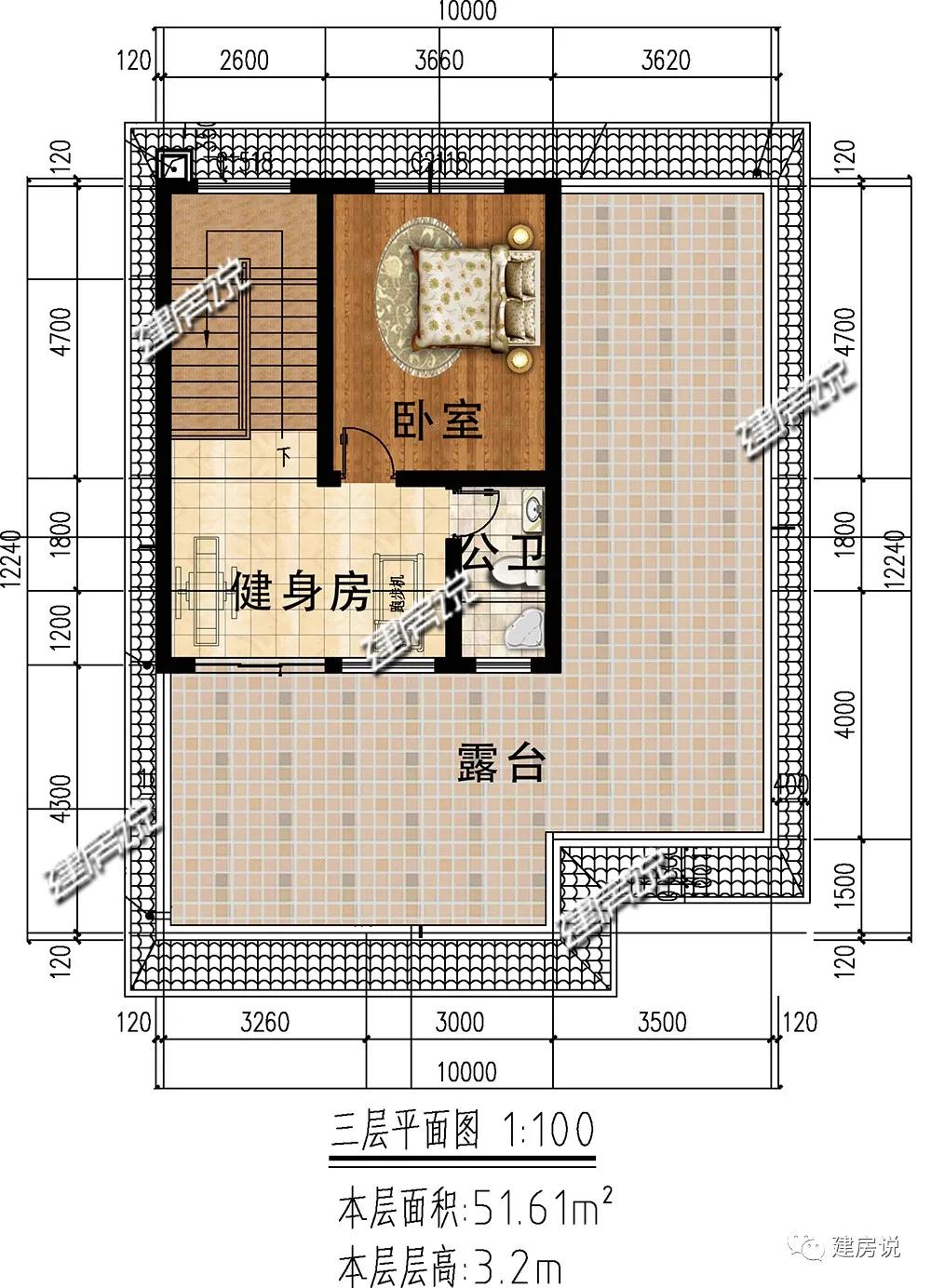 农村建房图纸:面宽11米的现代风别墅,实力很强,气场更