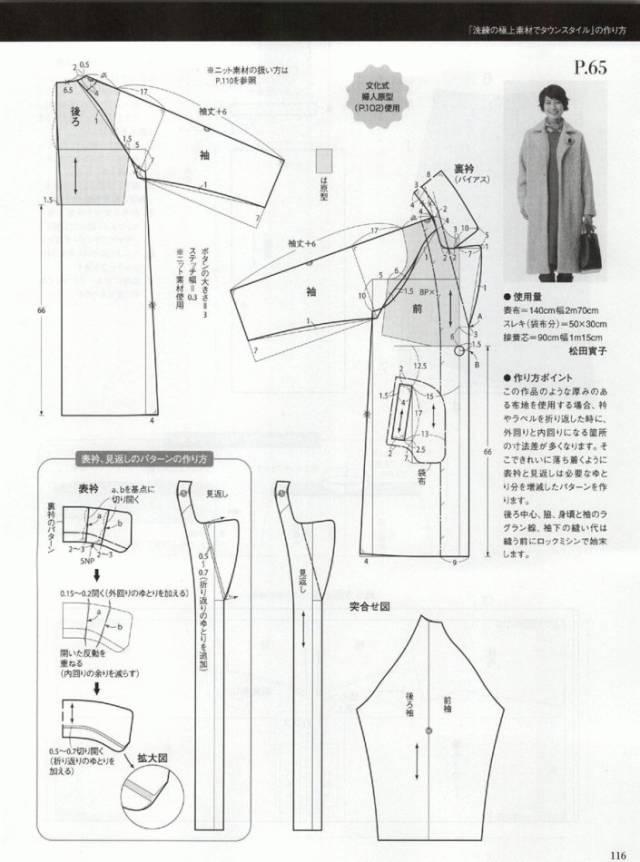 图纸集 | 超多款时尚大衣的纸样整理
