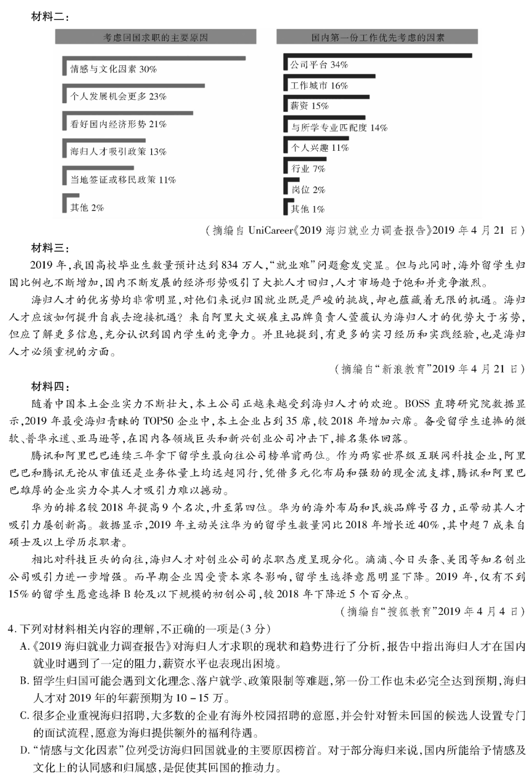 『化学』2020高考冲刺必刷卷【9科全+答案解析】可下载, 开学请自测!