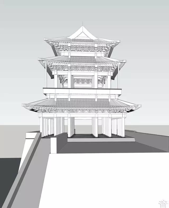 营造视野清工程做法歇山重檐城楼数字古建复原