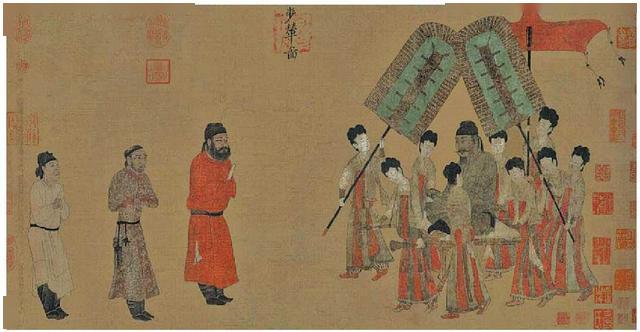 唐朝之绘画,承六国之风,君臣皆会画,被称为国画的巅峰