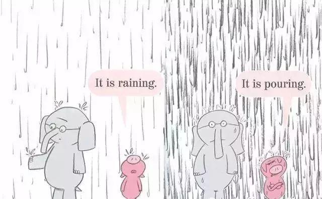 it is raining.