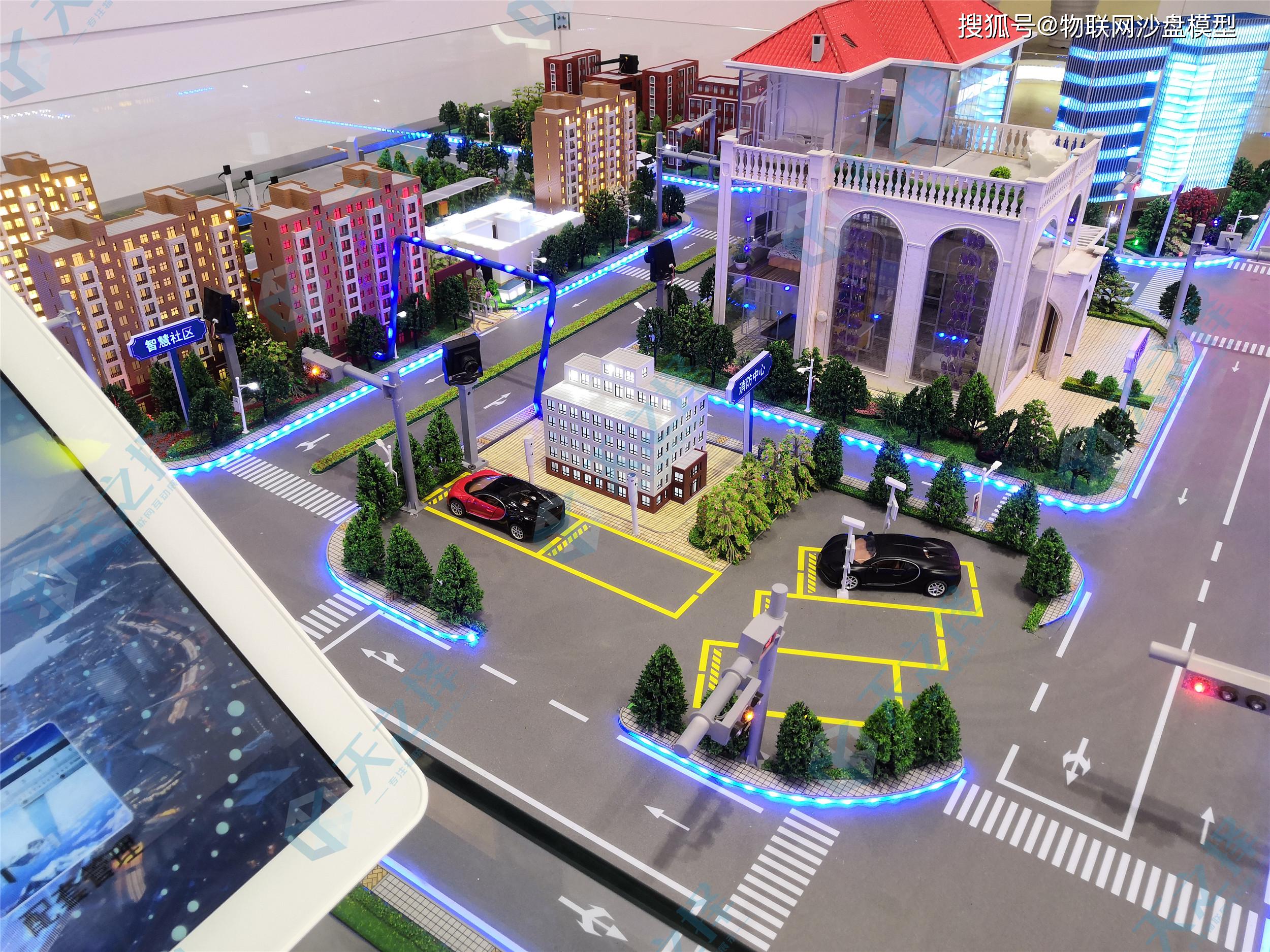 互联网大数据城市交通沙盘 城市交通模型