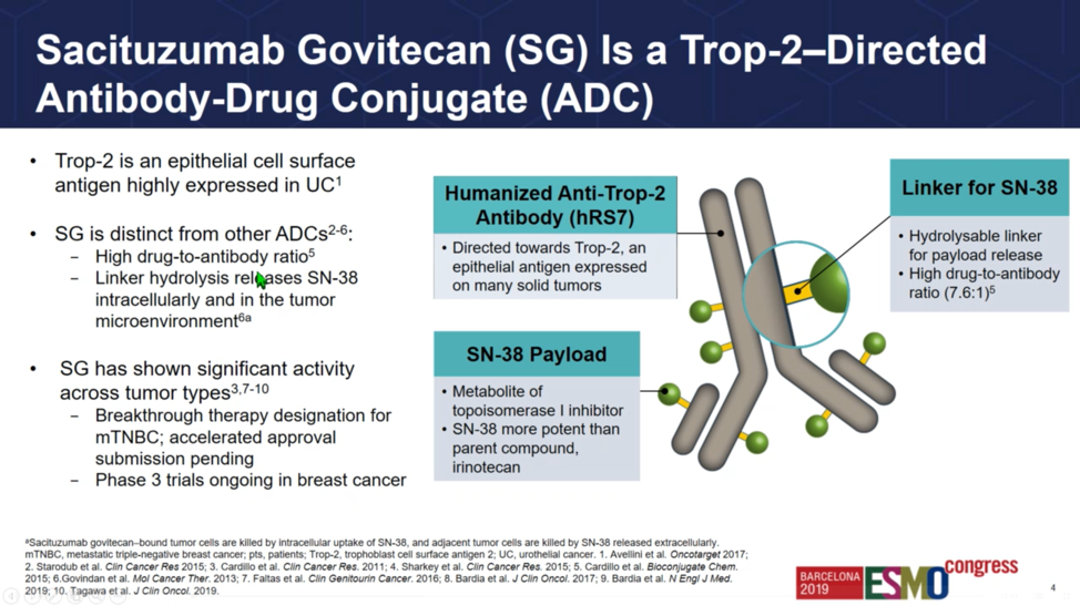 快讯 FDA授予Sacituzumab Govitecan快速审批通道以治疗尿路上皮癌 患者