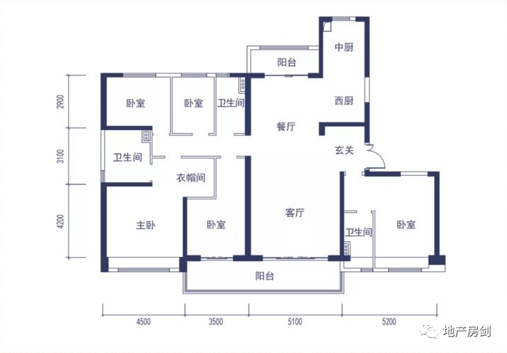 碧桂园·秦都府228㎡大平层产品户型图