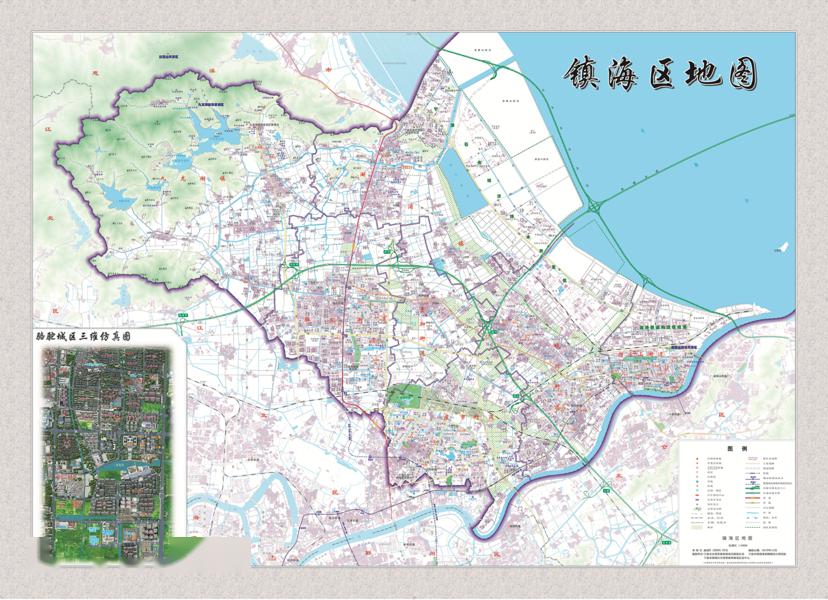 主要内容包括《镇海区地图》《镇海区2.5维地图》的更新.