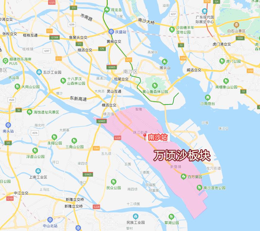 串联湾区9城直通广州核心南沙万顷沙变身大湾区黑马出重围