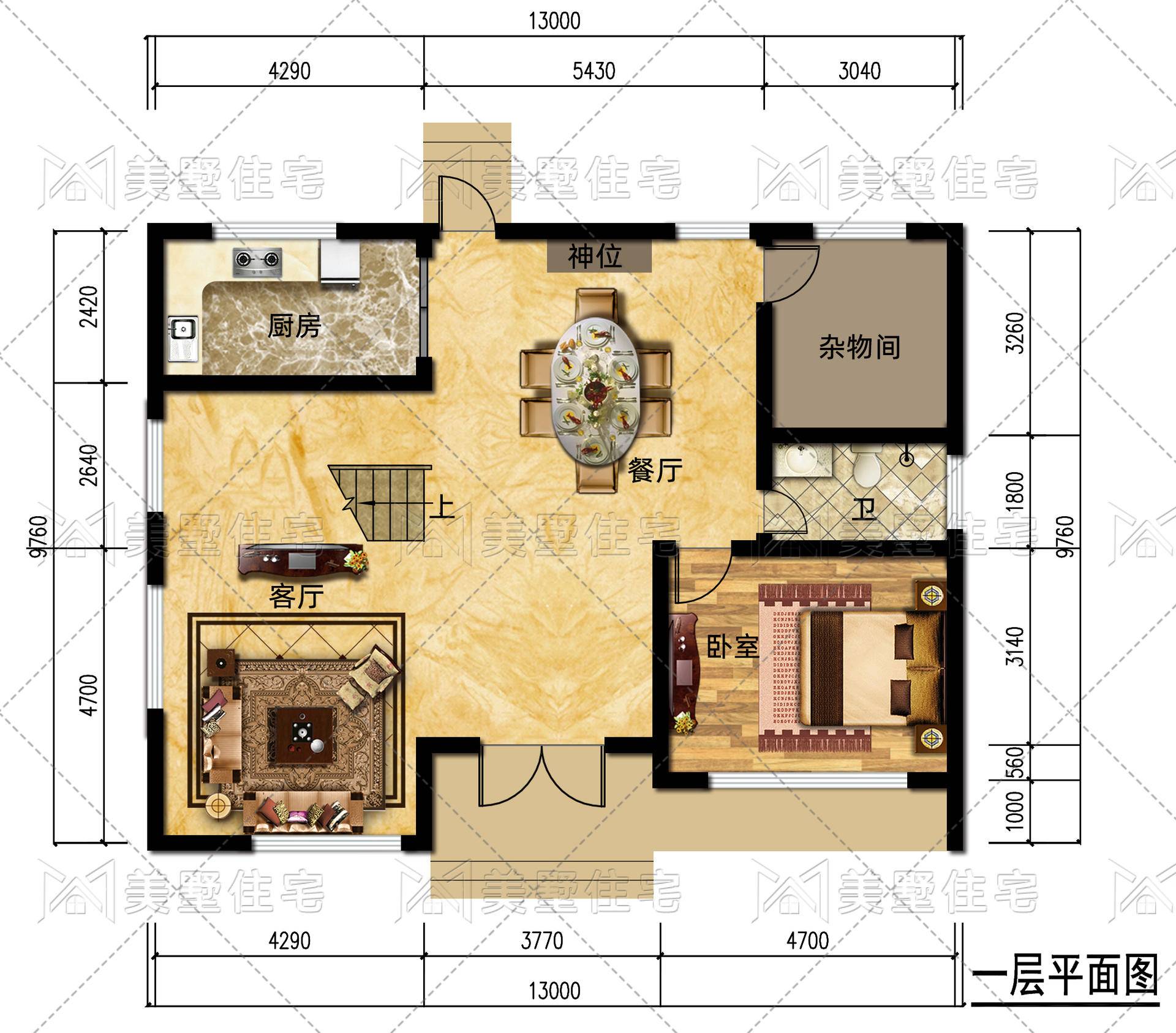 76米 占地面积:130平方米 建筑面积:506.