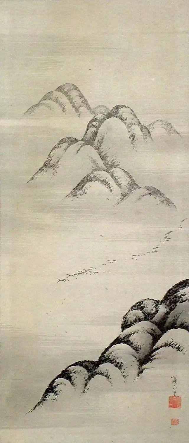 日本大师水墨画有味道