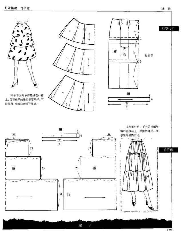 裙子制版资料