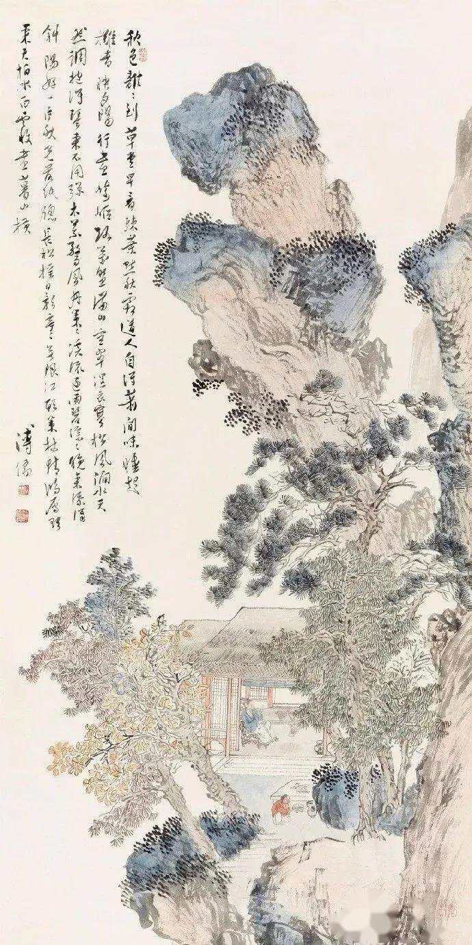 艺术欣赏|高雅洁静,溥儒这山水画,美醉了多少人!