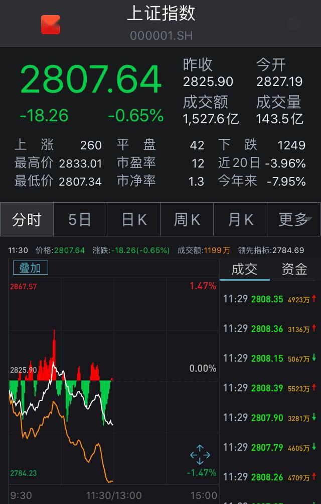 两市弱势震荡沪指跌0.65% 科技股集体下挫