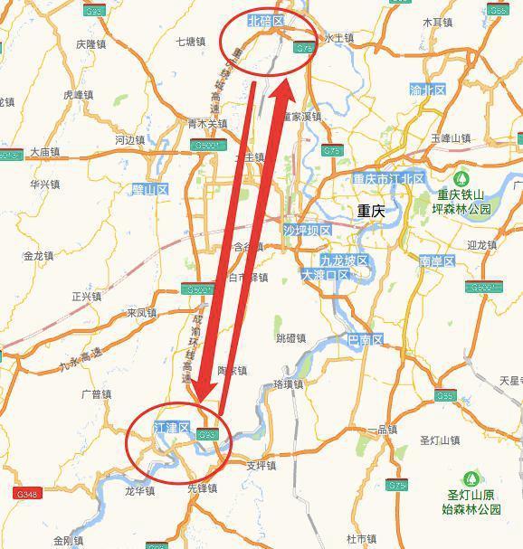 科学大道,南北向贯穿重庆西部槽谷地带,是以现状及在建的快速路一纵线