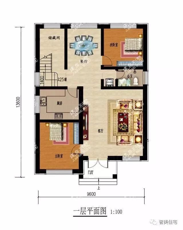 宽14米深9米别墅图,14米x8米农村自建房图 宽9米多的两栋农村别墅,外观很精致,主体造价低