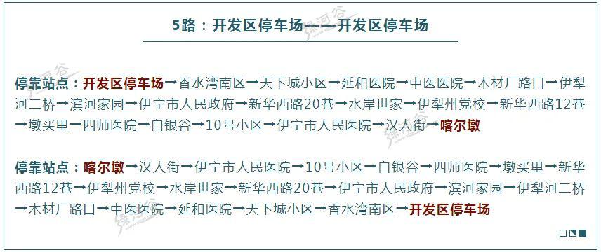 2020年伊宁最新最全公交车线路走向及站点信息建议收藏备用