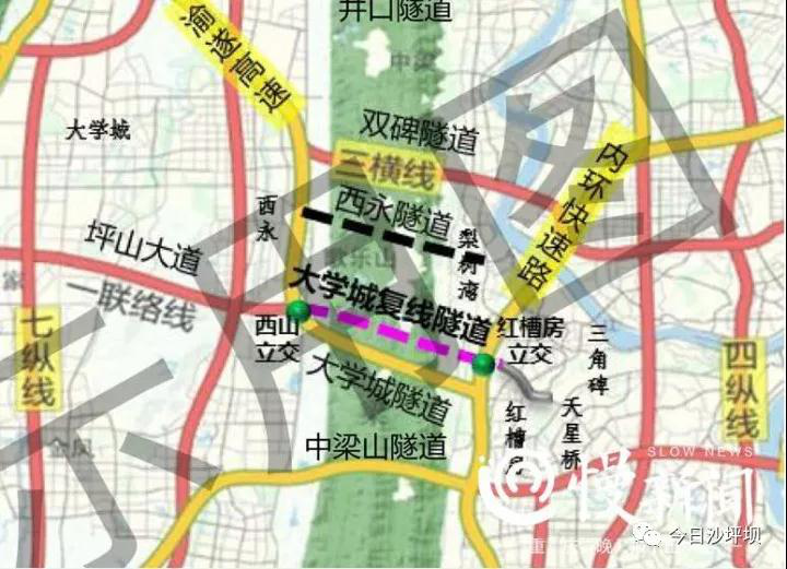 为四川省成都市至两江新区的最便捷通道;大学城复线隧道西起高新区