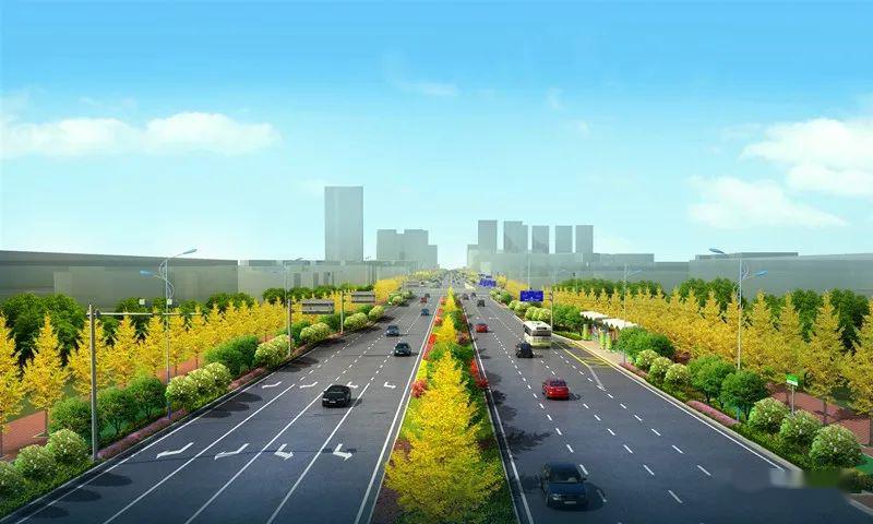 今天正式通车  同时 阳明大道(隆阳路至临沅路路段) (图为项目效果图