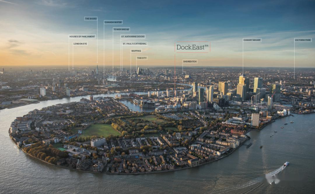 伦敦新金融城金丝雀码头核心居住区,坐享无敌河景的现代公寓火热出售