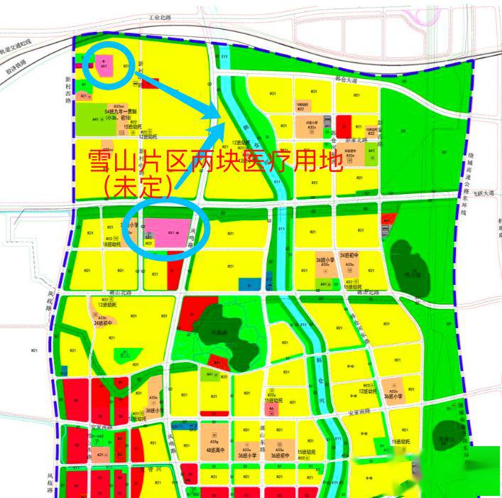 雪山片区距离新东站,齐鲁软件园,汉峪金谷等产业聚集地很近,片区住宅