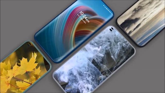华为p50pro手机概念图,华为p50pro外观介绍图 华为p50pro概念图:屏幕四打孔设计,后置7颗摄像头被分成3部分
