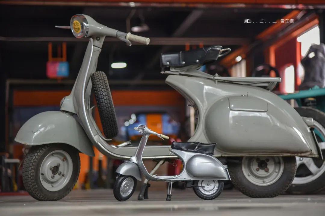 开箱报告 永远罗马假日!1:3 比亚乔 vespa gs 摩托车模型