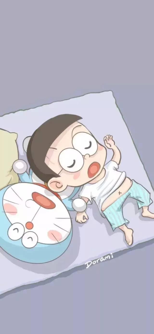 哆啦a梦壁纸:我想一直在你身边,直到你不需要我的时候