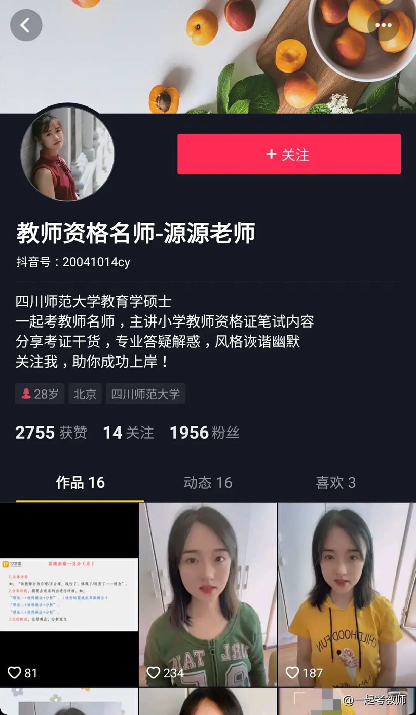 源源老师,四川师范大学教育学硕士,主讲小学教师资格证笔试内容,不仅