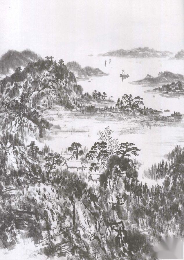 江南山水画线描画谱欣赏