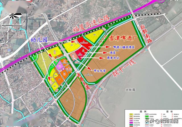 莆田市涵江区啤酒小镇来了规划用地总面积37009公顷