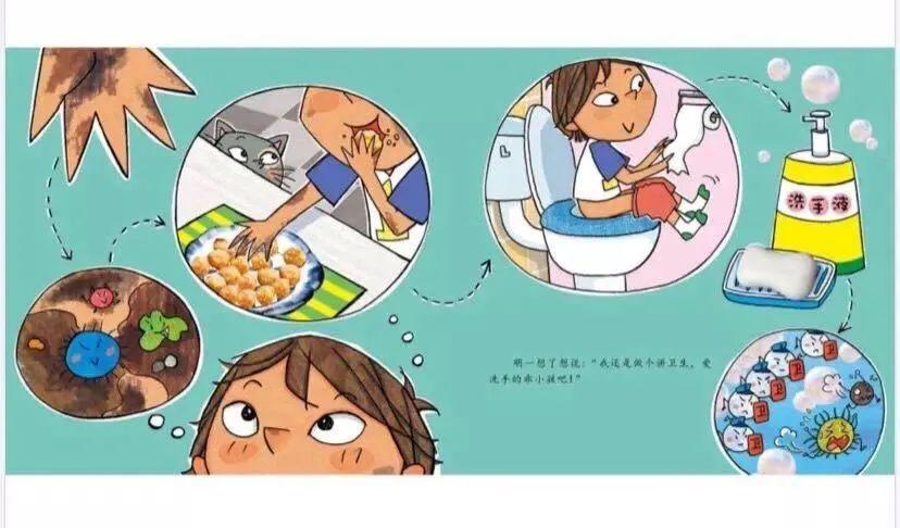 【绘本精选】请和孩子一起阅读绘本《如果不洗手》,教孩子讲卫生!