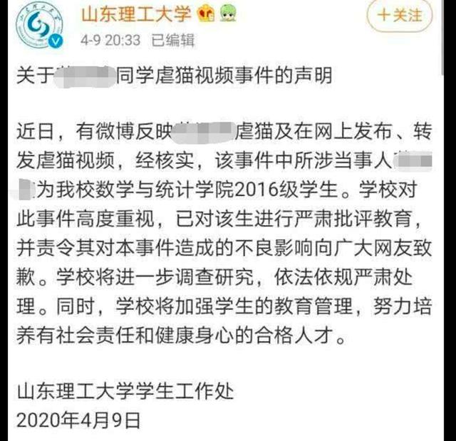 大学生虐杀流浪猫手段残忍，还从好心人手里骗