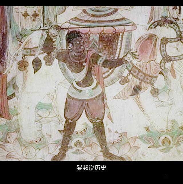 佛教壁画中的昆仑奴形象除此之外,还有一个线索是值得一提的.