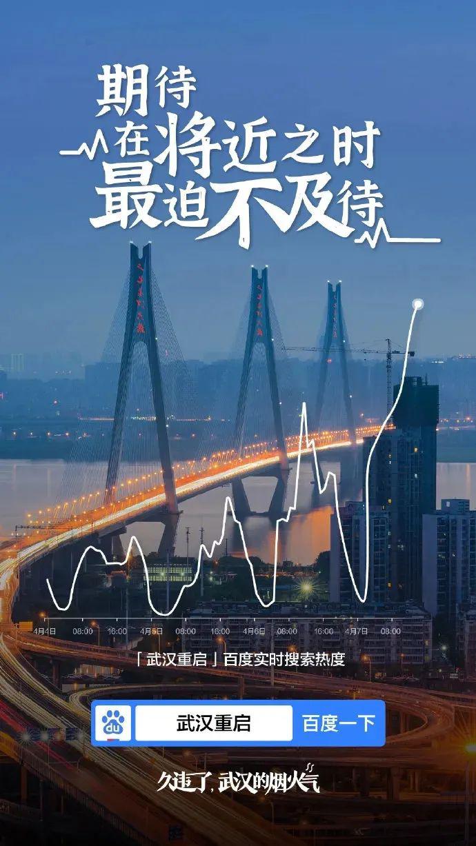 武汉解封,品牌精彩海报刷屏了!