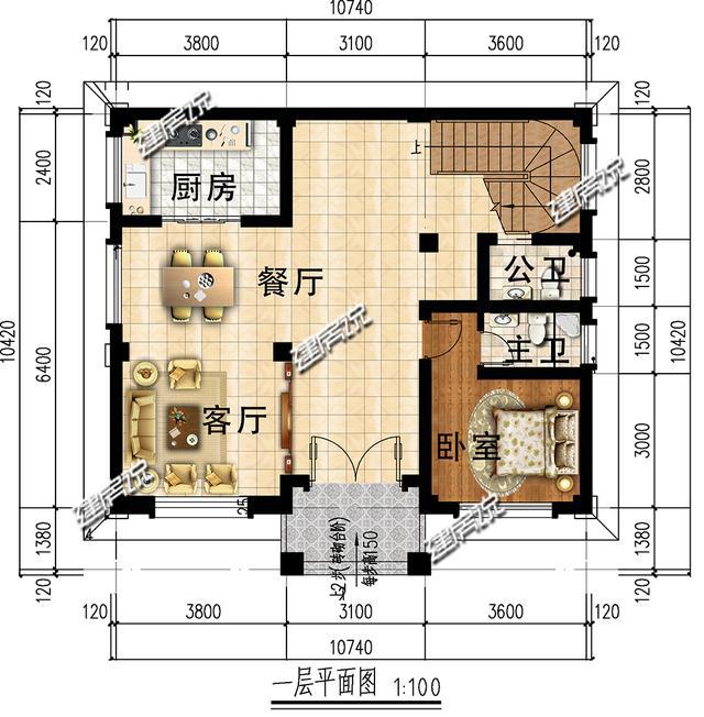 100平方米的别墅设计图,110平方二层别墅设计图 挑了8000张图纸,还是觉得这3款100平左右的别墅设计最