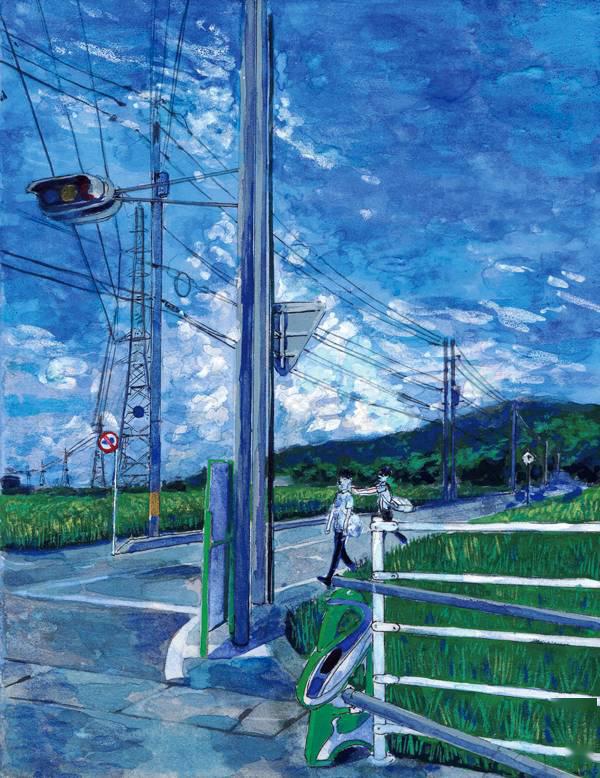 岩彩和风别样美,画少女眼中那星辰大海