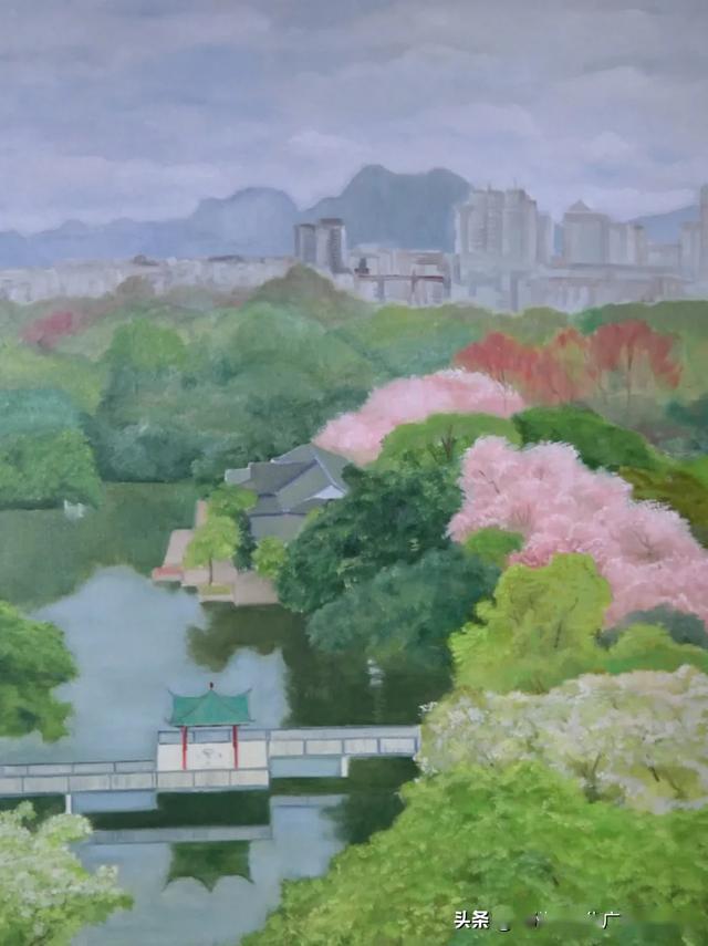 云展览紫气东来万象新柳州紫荆花美术作品网络展第四期