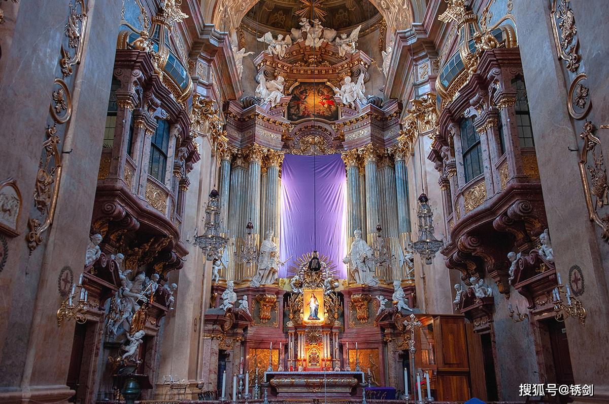维也纳最美丽的巴洛克教堂外观普通容易错过内部惊艳至极