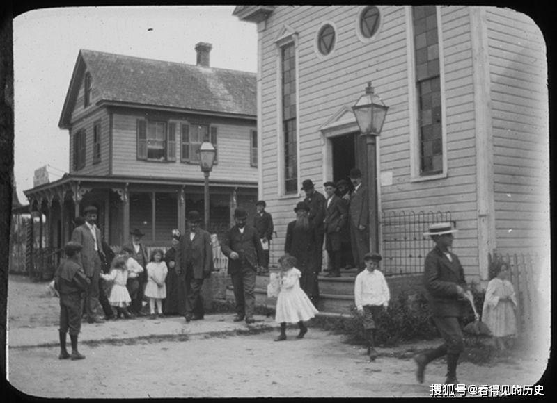 原创老照片 1900年东欧犹太人在美国 迎来了新的生活