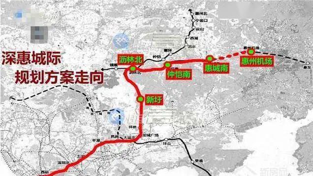 惠州干线机场建设项目 惠州广惠高速公路长坑互通 广汕高铁博罗站综合