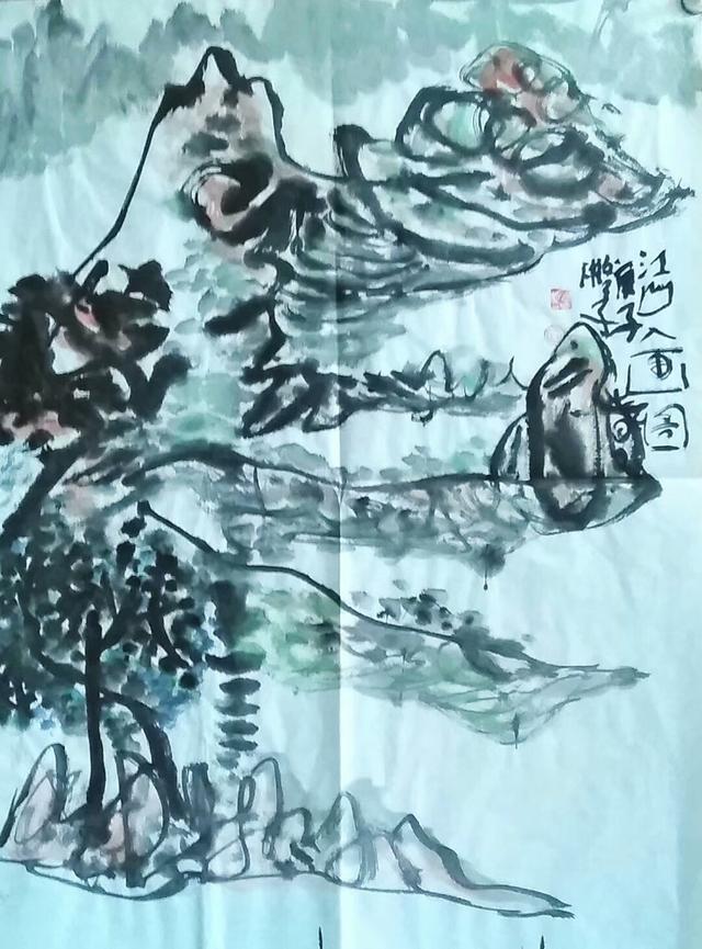 中国山水画师任海林作品欣赏