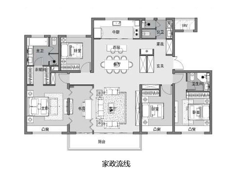 入户:多设有玄关,鞋柜,换鞋区域,增加回家仪式感.