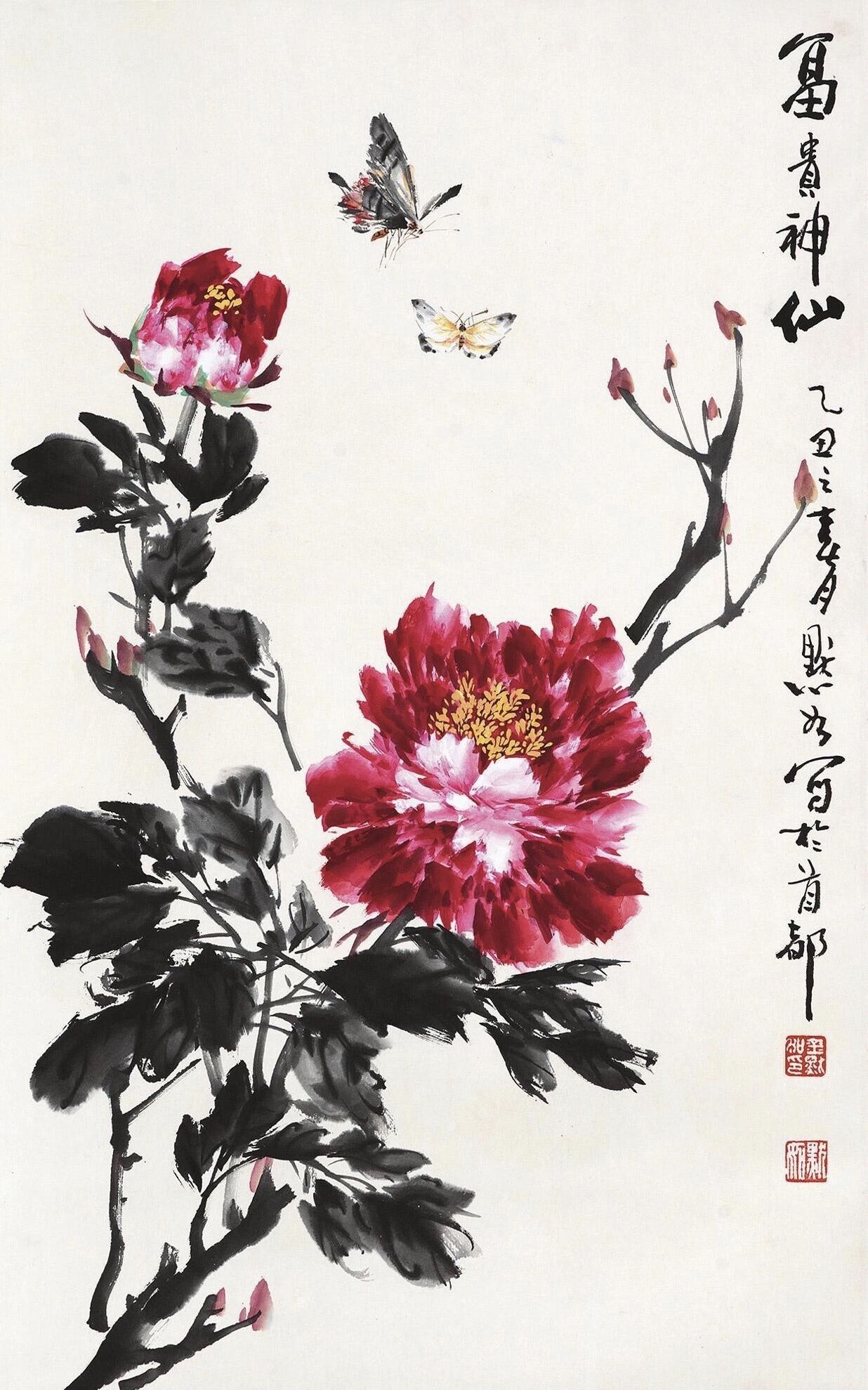 "默契自然落笔如神"——金默如的写意花鸟画之美