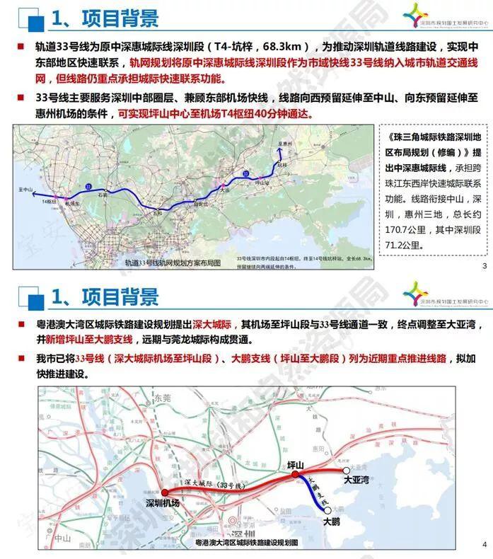 重磅利好深圳城际33号线站点曝光延伸至大亚湾