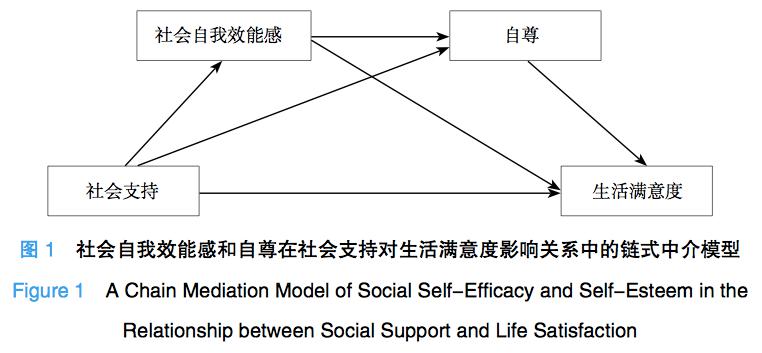 社会支持如何影响生活满意度?链式中介模型