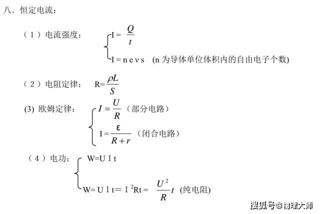 [公式]同学们记下来吧！大师一百——物理大师：高考物理常用公式总结