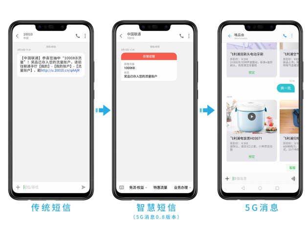 短信中的5g消息